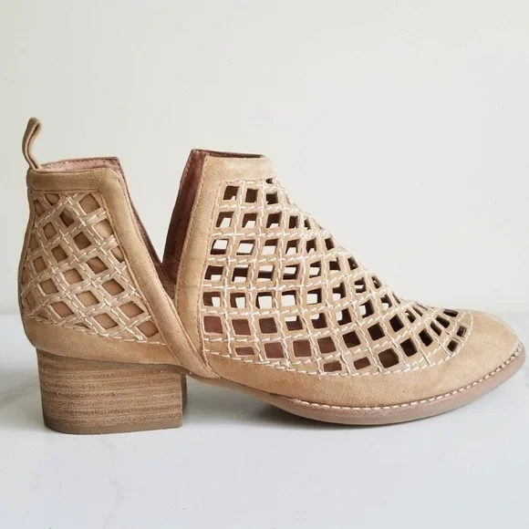Jeffrey Campbell Taggart Open Weave Ankle Boots 7 - Picture 5 of 5